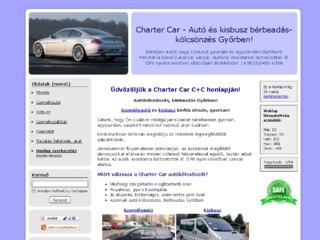 Részletek : Charter Car - Autó és kisbusz bérbeadás-kölcsönzés Győrben!